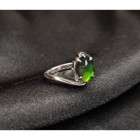 Mystic Quartz 925 Sterling Silver Ring Size 6.5 Stunning Rainbow Gemstone - Picture 3 of 4